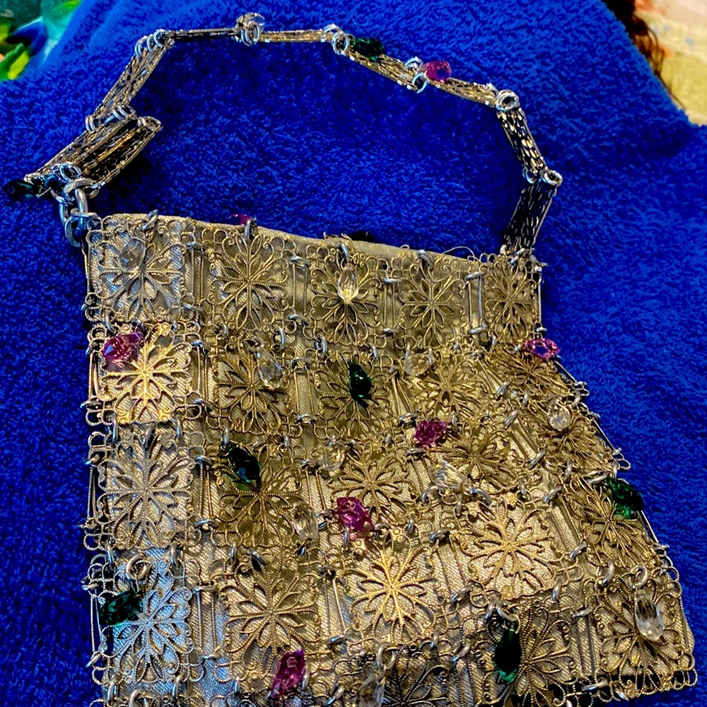 Vintage silver purse